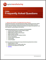 tn_SyncManufacturing FAQs Cover Synchrono manufacturing scheduling software FAQs