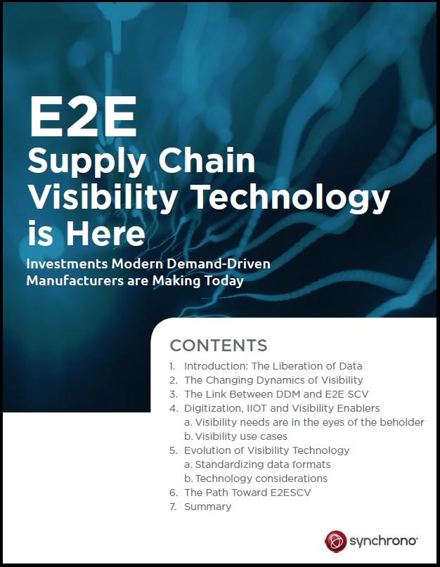 Cover supply chain visibility white paper
