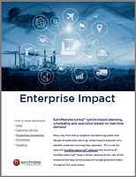 White Paper: Enterprise Impact of SyncManufacturing® Software