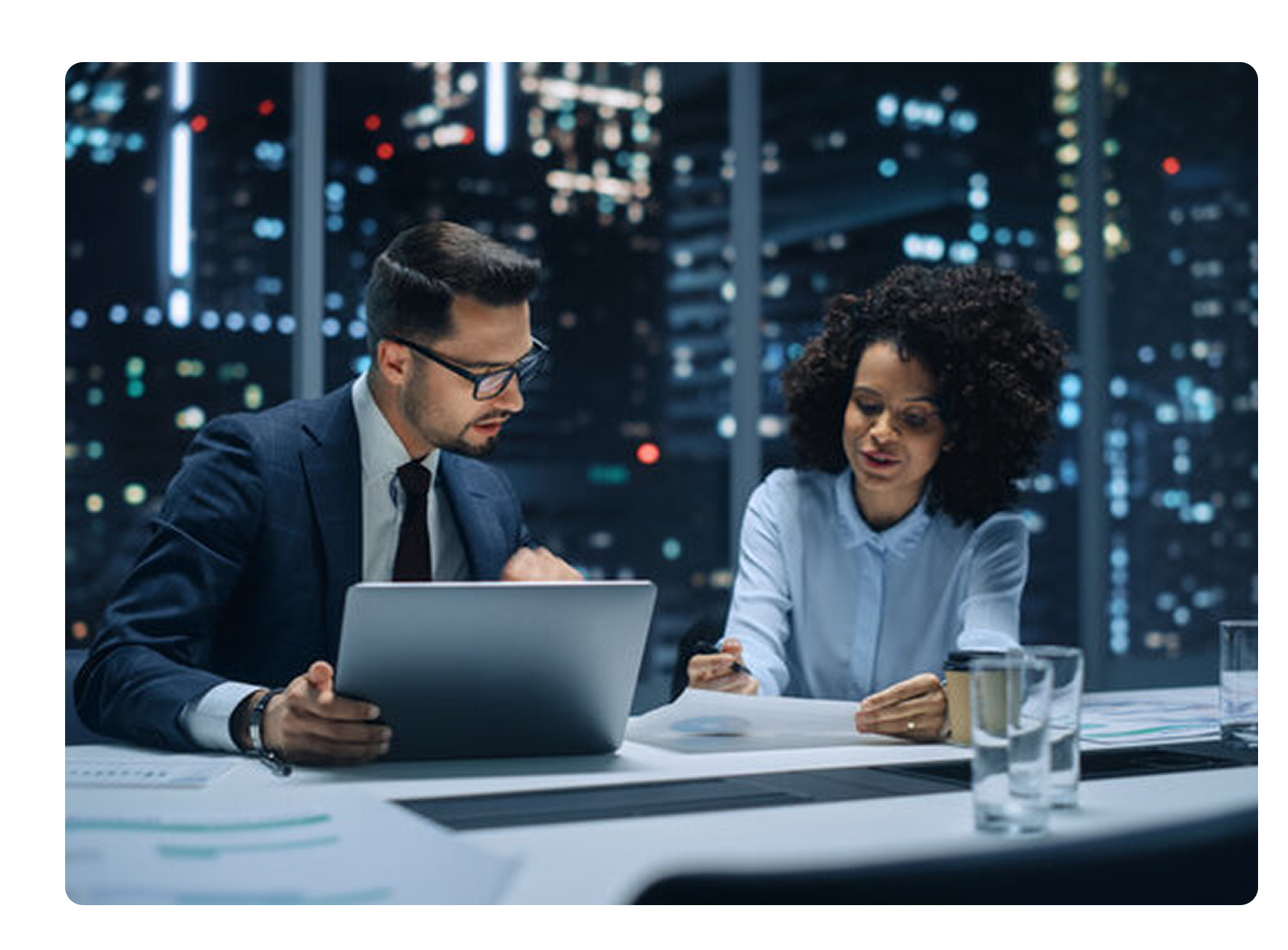 business partners collaborating